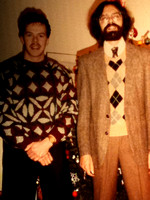 Frank and Mike Xmas 1988